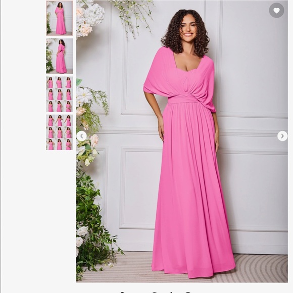 Dresses & Skirts - Elegant Pink Maxi Dress